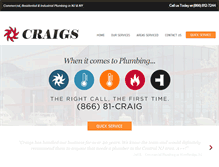 Tablet Screenshot of craigsplumbingnj.com